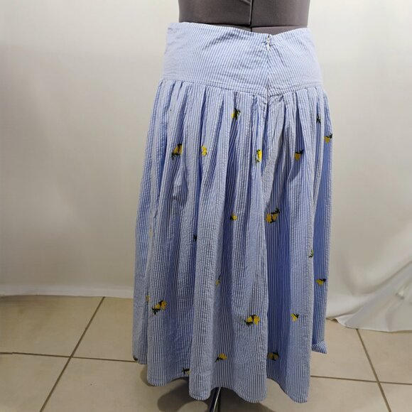 Free Assembly Women’s Plus Pleated Cotton Maxi Skirt | Size 20W | NWT - Picture 4 of 16